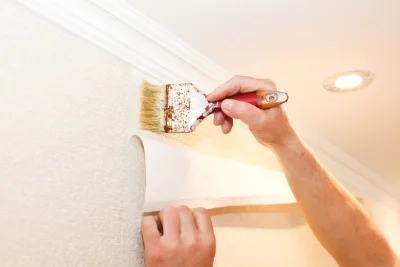 Pose de papier peint à Hohfrankenheim — revêtements muraux et toiles de verre
